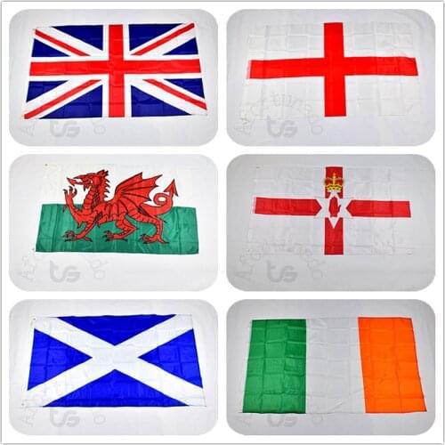 British UK Great Britain wales Scotland england ireland 90*150cm flag Banner 3x5 Foot Hanging National flag Home