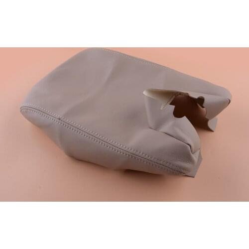 Car Interior Beige Central Console Lid Armrest Cover Protector Microfiber PU Fit for Acura TL 2012 2011 2010 2009