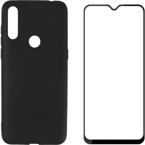 For TCL A1 Alpha 20 Case For TCL A1 Alpha 20 Luxury Soft TPU Phone Case With Tempered glass For TCL A1 Alpha 20