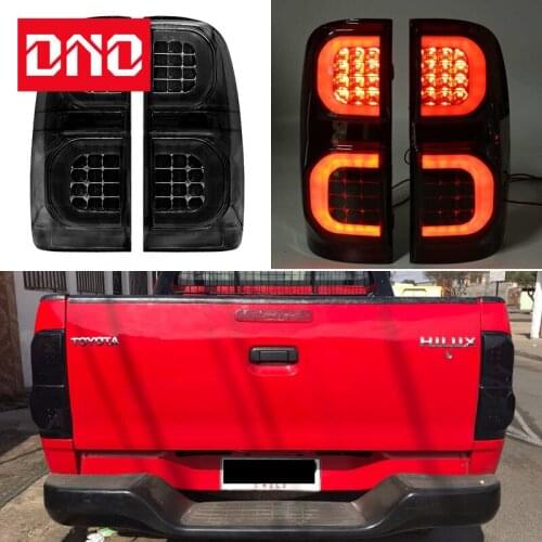 DNO Taillight For Toyota Hilux Vigo KUN26 SR Pick Up 2004 2005 -2014 Rear Running Lamp Brake Reverse Turn Signal Tail Lights