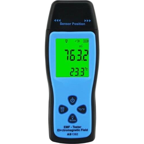 AS1392 EMF Meter LCD Radiation Dosimeter Mini EMF Tester Electromagnetic Field D2TD