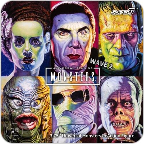 Super 7 movies and tv Universal monsters Action Figures 3.75inch Collectible figurines Halloween Gift Horror Toys for children