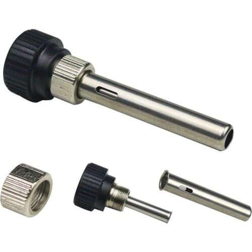 936 Soldering Station Electric Iron Handle Accessories Three-Piece Set, Sleeve + Nut + Bakelite Sleeve Stainless Steel Sleeve