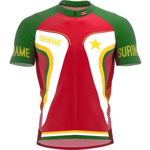 2021 New Suriname Summer Multi Types Cycling Jersey Team Men Bike Road Mountain Race Riding Bicycle Wear Bike clothing Quick Dry