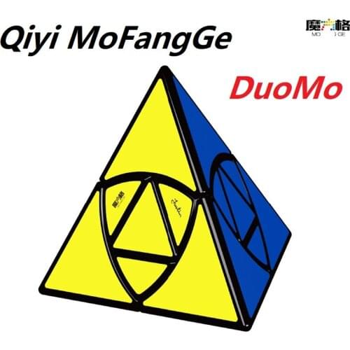 Newest Qiyi MoFangGe DuoMo Jinzita Magic Cube Puzzle Professional Triangle Speed Cubo Magico Educational Toys Beginner Training
