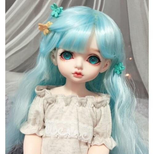 New Arrival 1/3 1/4 1/6 1/8 Fashion Wavy Style Hair High Temperature Wire BJD Wig For Toy Doll
