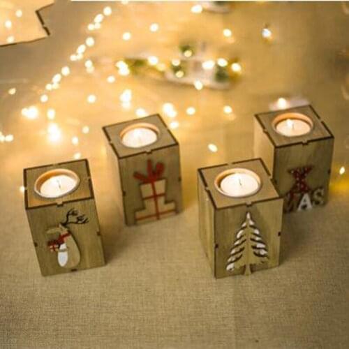New Candlestick Candle Holder Christmas Decorative Lanterns With Hanging Star Christmas Tree Decoration Wedding Home Decor Gift