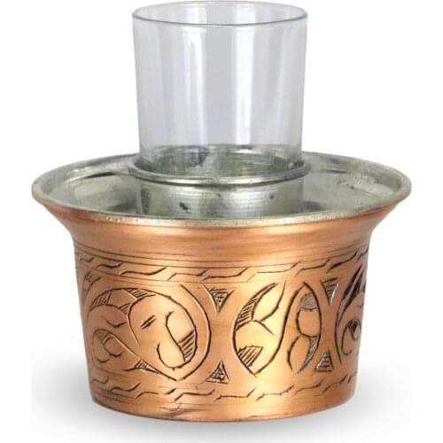 Morya Copper Greek Ouzo English Raki Crushed Wine Bottle Cooler Ice Packs Arab Nightcap Glass Cold Keeper Bar Accessories