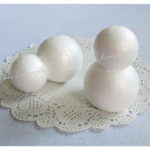 Wholesale 9.5cm Foam Snowman Styrofoam for DIY craft Christmas decoration - 50pcs/lot free shipping
