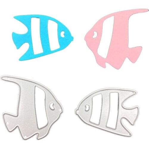Julyarts Tropical Fish Dies 2021 Die Cut Metal Scrapbook For DIY Scrapbooking Embossing Paper Card Photo Album Making Craft