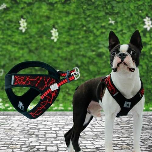 Pet Supplies Outdoor Reflective Dog Harness Adjustable Harness Vest Collar For Small Medium Dogs Pet Product Dog Accessories