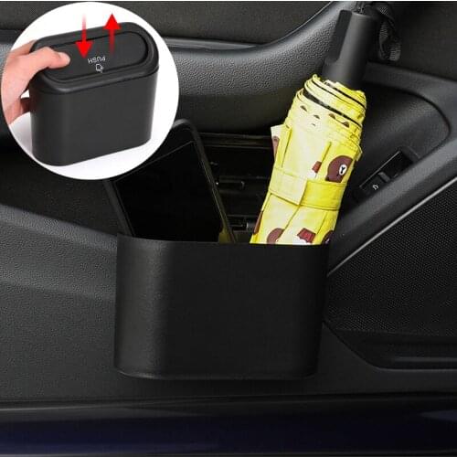 Universal Hanging Car Trash Garbage Can Flip Lid Dustbin Interior Organizer Box for Honda CRV Accord Odeysey Crosstour FIT Jazz