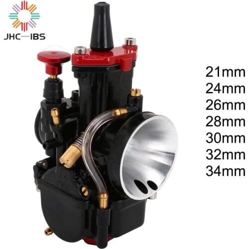 For Keihin PWK With Power Jet Racing Moto Motorcycle 21 24 26 28 30 32 34MM Universal Carburetor Carburador Cable Racing