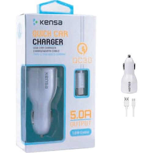 QC-45 USB-C Car Charger Cigarette Lighter All Types Mobile Phone Charger Smart Phone Dual USB Charging