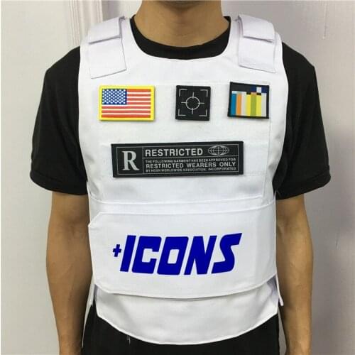 ICONS Icon Vest Street fashion Vests Patch Designs Fashion tactical vest Military Vest men Outdoor Clothing Chalecos para hombre