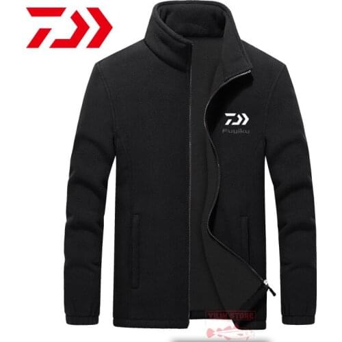 2021 Daiwa Fishing Jackets Autumn Winter Men Outdoor Thick Warm Fleece Anti Cold FIshing Clothing Plus Size Fishing Coats M-9XL