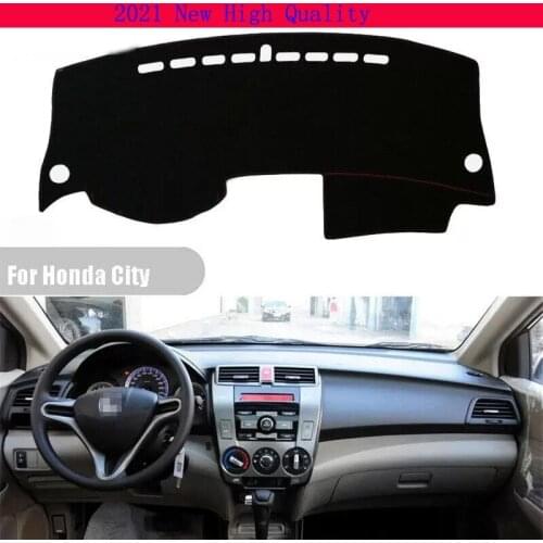 2021 New High Quality for Honda City 2010-2012 Dashboard Cover Non Slip Dash Mat Sun Shade Carpet Pad Accessories