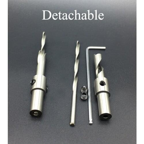 8*14*100 8x14x100 8*15*100 8x15x100mm HSS Wood Woodworking Bore CNC Broach Hole Tool Detachable Step Countersink Salad Drill Bit