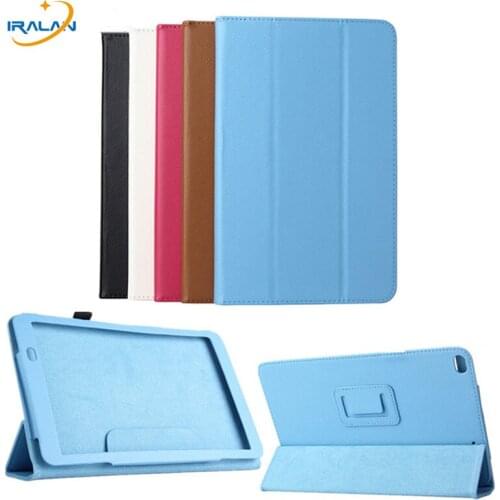 New Luxury Ultra thin 3-folding Stand Cover For Huawei MediaPad T1 10 Pro T1-A21W T1-A23L Tablet PC Flip Lychee Leather Case