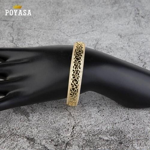 Dubai gold bracelet Moroccan women wedding charm gold bracelet