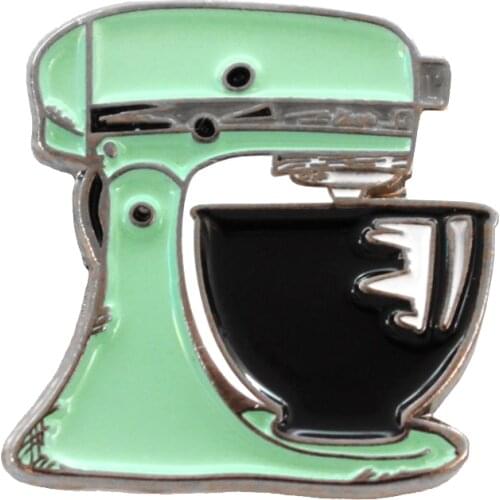 Mint Green Kitchen Mixer Enamel Pin Kitchen Mixer Badge Brooch