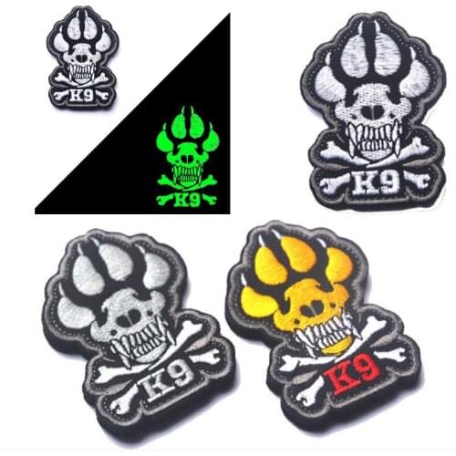 K9 DOG Tactical US Army Morale 3D Embroidery Badge Application Decorative Dog Chapter 1pc