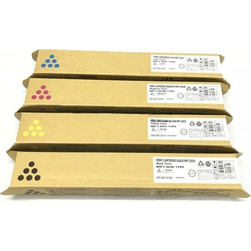 4pcs/set CMYK Toner Cartridge for Ricoh MPC305SP MPC305SPF MPC305 MP C305
