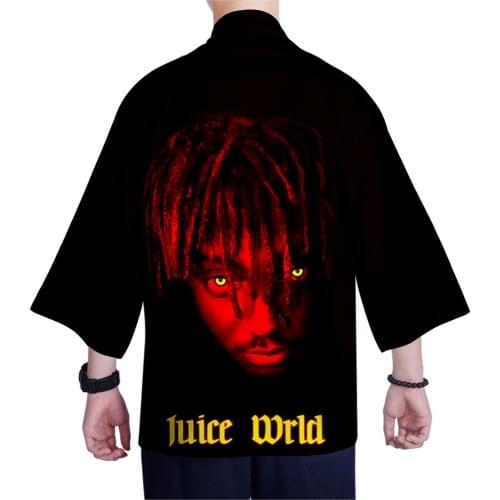 2021 New Arrival Hip hop Juice Wrld 3D Print Kimono Haori Yukata Women/Men Summer Short Sleeve Streetwear Clothes