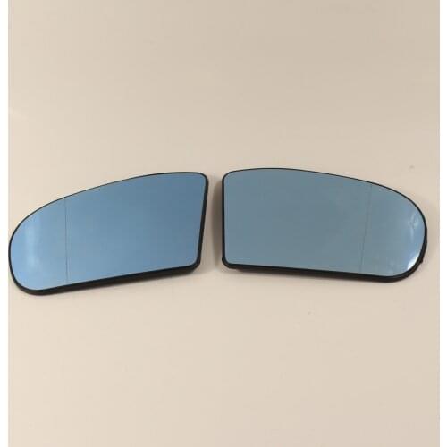 Car wing mirror glass for Mercedes Benz C-class W203 / E-class W211 2000-2006 heated blue/white mirror glass