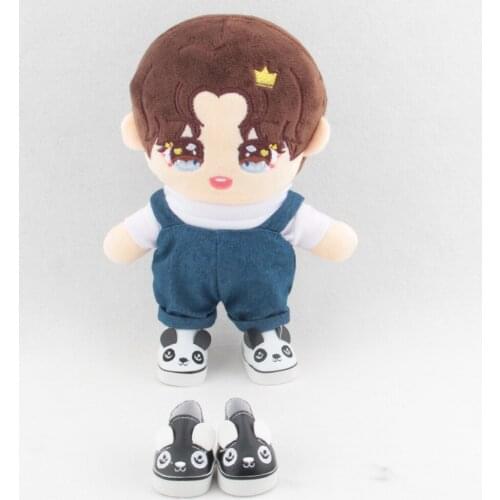 Doll Shoes 5Cm Black White Panda Shape For 14 Inch Wellie Wisher & 32-34 Cm Paola Reina Dolls Shoes 20Cm Kpop Star EXO Doll