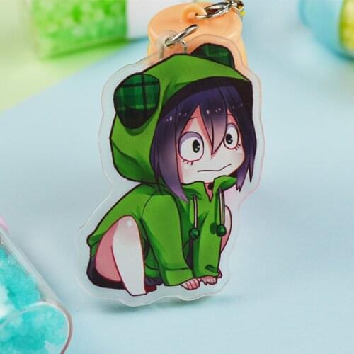 [MYKPOP]My Hero Academia Keyring Midoriya Izuku Cute Action Figure Pendants Decoration for Keys Bags Amine Fans SC20082715