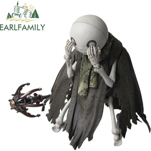 EARLFAMILY 13cm x 12.4cm for NieR Emil Funny Car Stickers JDM Motorcycle Decal Refrigerator Windows Waterproof Vinyl Car Wrap