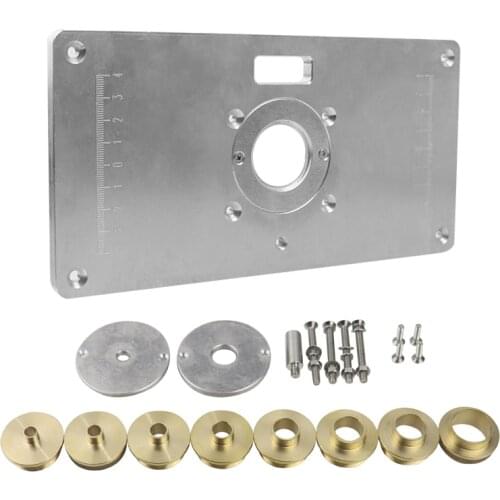 Trimming Machine Flip Board Electrician Milling Guide Table Woodworking Aluminum Alloy Engraving Machine Accessory