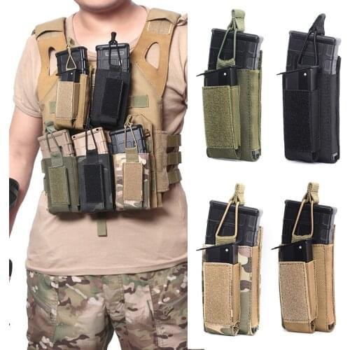 Hunting Rifle M4 / M14 / AK Molle Mag Pouch Holder 5.56 Magazine Pouch Pistol M92 /1911/HK45 Magazine Pouch