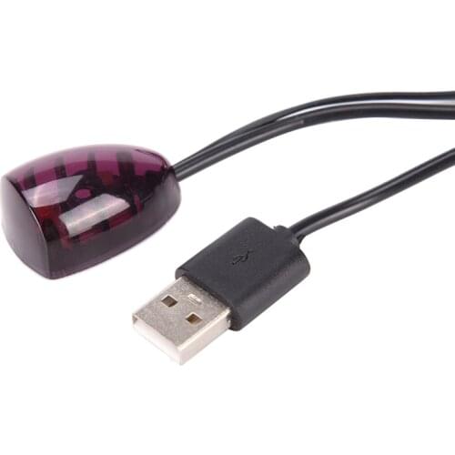 Black Set-top Box Sharing Infrared Remote Control Repeater Black IR Extension Cable USB Infrared Receiver Emitter Durable Kit 5V