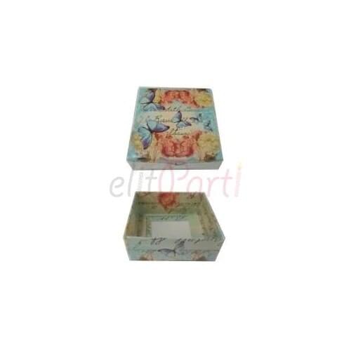 Blue Butterfly Soap Box 9x9x3 (50 Pcs) 422941712