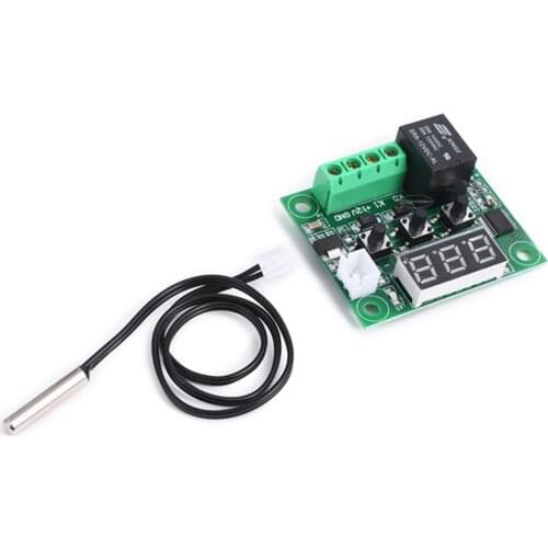 W1209 -50-100C DC 12V digital temperature controllear thermostat temperature control thermostat switch plate W1209 case