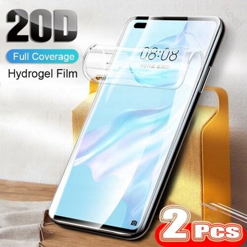 Screen Protector not Glass 2pcs For Huawei P40 lite E P40 Pro Plus P30 P20 Pro lite Honor 30 lite Mate 20Lite Pro Hydrogel Films