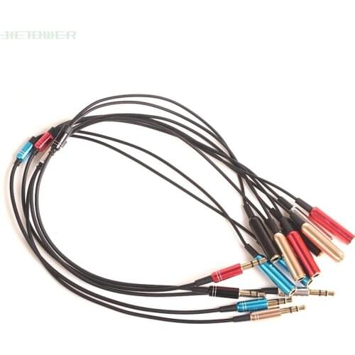 3.5 mm Stereo Mini Jack 1 Female to 2 Male Y Splitter Earphone to PC Computer Audio Cable for Earphone to Computer 500pcs/lot