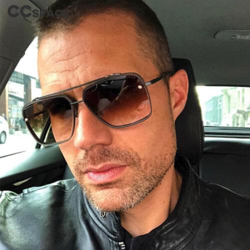 45827 Polygon Metal Frame Pilot Sunglasses Men Women Fashion Shades UV400 Vintage Glasses