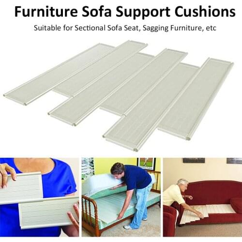 6PCS Furniture Sofa Support Cushions 48x10x0.8CM Quick Fix Support Cushions Pads for Sectional Sofa Seat Sagging Furniture