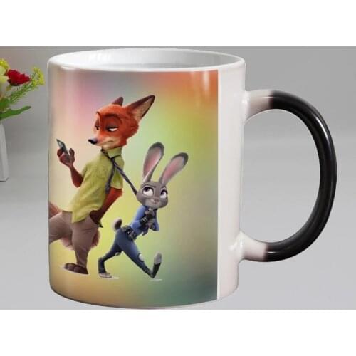 Free shipping Funny novelty Cartoon Ceramic Color Changing Coffee Mugs Magic Tea Cup Mug super gift