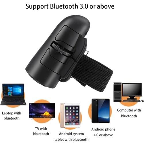 Mini Wireless Finger Ring Mouse Bluetooth Mouse Ergonomic Handheld Optical Travel Mice Ergonomic Mouse For PC Laptop Phone