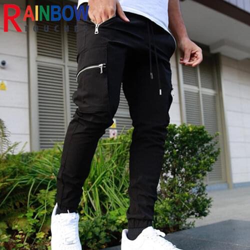 Rainbowtouches Sportswear Mens Light Luxury Breasted Velvet Fashion High Street Guard Pants Hip Hop Velvet Mens Trousers