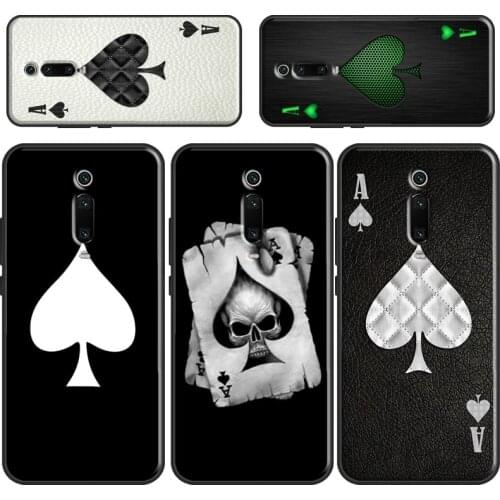 Ace of Spades Phone Case For Xiaomi Mi 11 Ultra 9 10 Lite A3 9T 10T Pro Cover For POCO X3 F3 F2 M3 Pro