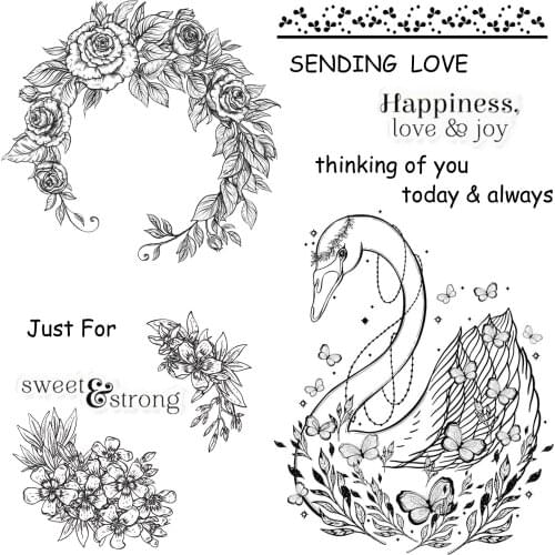 DABOXIBO Wreath Clear Stamps Mold For DIY Scrapbooking Cards Making Decorate Crafts 2021 NEW Arrival