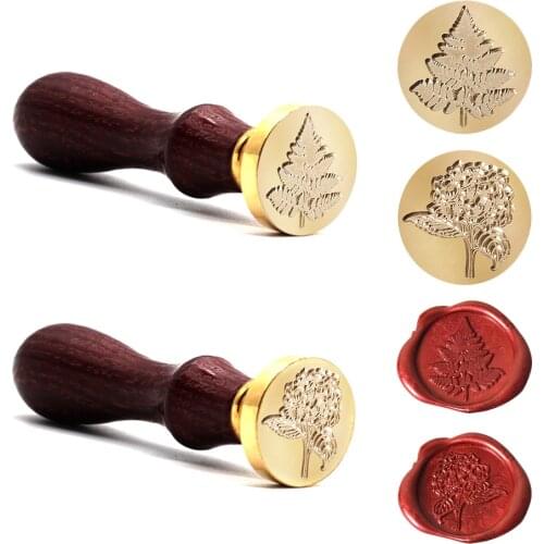 2 PC vintage wax stamp wood stamp wedding commemorative decoration stamp invitation gift card seal stamp birthday gift