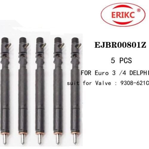 ERIKC 5PCS EJBR00801Z Common Rail Fuel Pump Dispenser Injector EJBR 008 01Z FOR Euro 3 /4 DELPHI