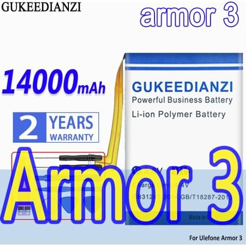 GUKEEDIANZI Ulefone Armor 3 Phone Batteries