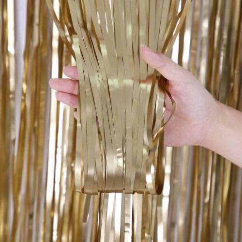 Matte Party Backdrop Curtains Rose Gold Silver Champagne Gold MatteGlitter Curtain for Birthday Bachelorette Party Home Decor